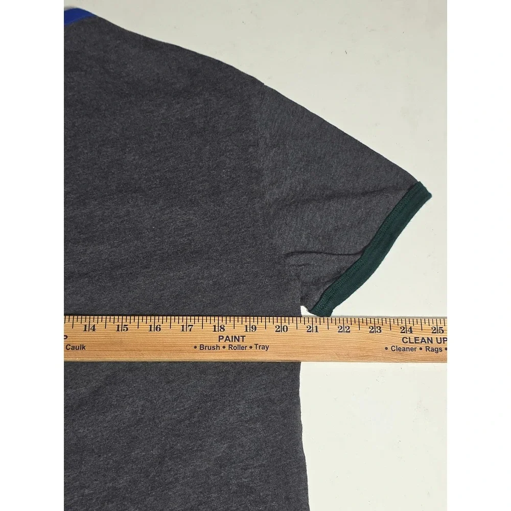 Polo Ralph Lauren Mens Classic Fit Ringer T-Shirt Gray Blue‎ Green Size M B30